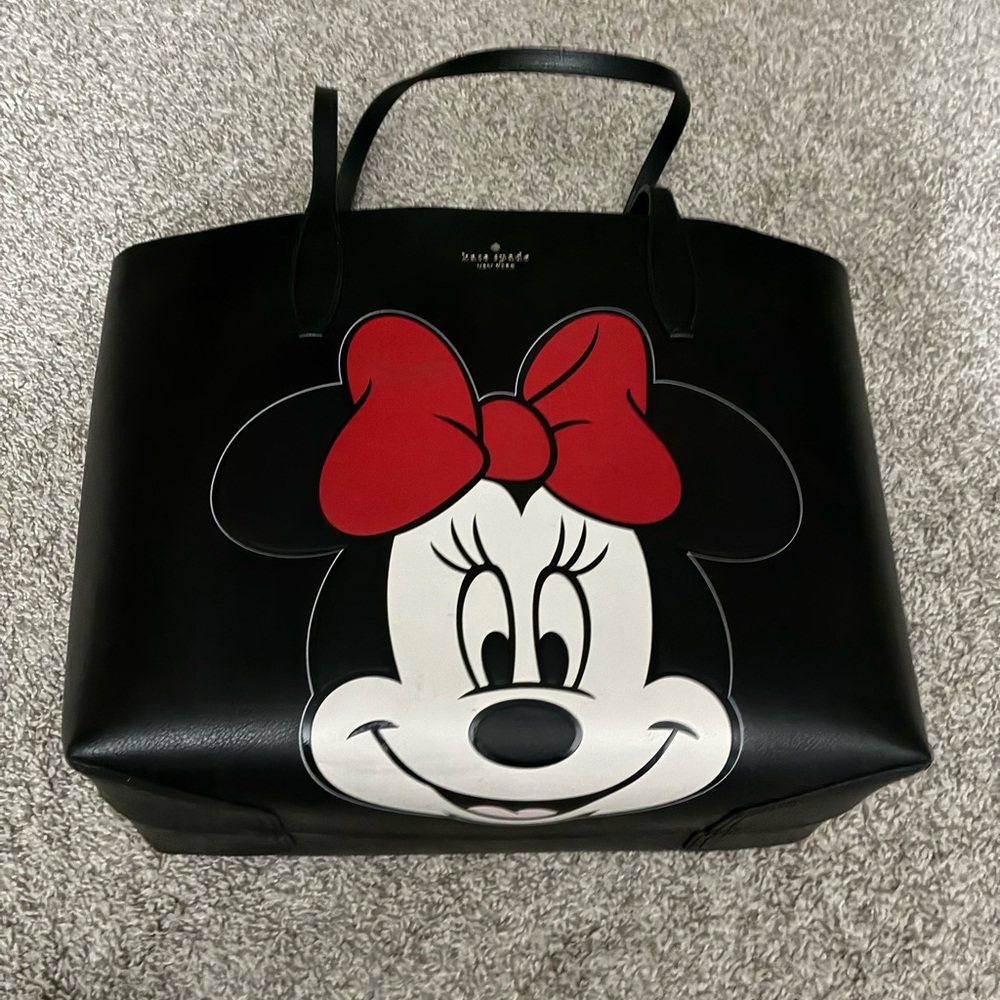 Kate Spade Black and Red Minnie Mouse Tote